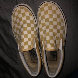 Yellow slip-on Vans